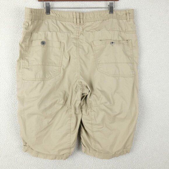 Projek Raw Cargo Shorts Mens 38 Beige Lightweight Army Boho Outdoor Hiking - Picture 4 of 10